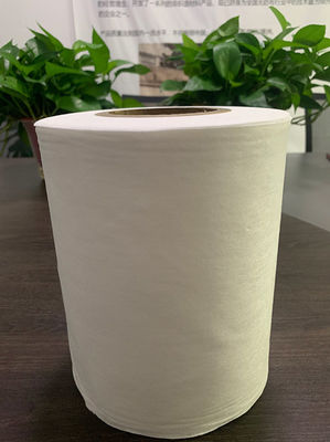 tela não tecida branca de Spunlace da viscose 50g e do poliéster para o tecido do algodão, almofadas, limpezas molhadas