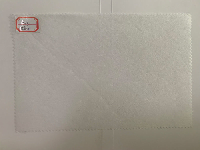 tela não tecida branca de Spunlace da viscose 50g e do poliéster para o tecido do algodão, almofadas, limpezas molhadas