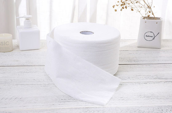 50g 100%Viscose branco Spunlace Mesh Cotton Tissue não tecido, toalha facial, limpezas molhadas